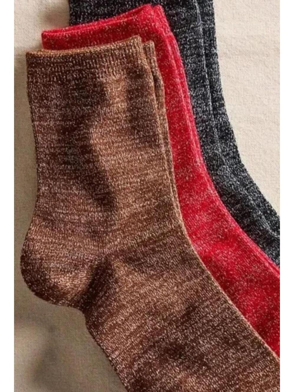 NWT Free People Lurex Sock Bundle